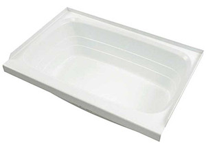 Lippert - 24in X 46in Bathtub; Left Drain  White - 209681