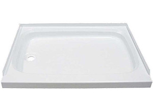 Lippert - 24in X 32in Shower Pan; Left Drain  White - 210369