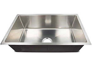 Lippert - 27x16x7 Single Bowl Sink; R10 Corners; Stainless Steel 304 - 385313
