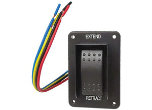 Lippert - Black Ip 66 Electric Jack Switch W/harness - 387874