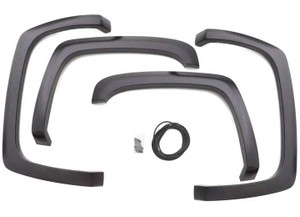 Lund - 19c Ram 1500(new Body Style)crew/extended Cab Black 4pc  Front Smooth Pocket Style Fender Flare - SX131S