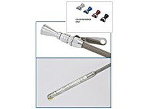 Lokar - Flexible Engine Dipstick; Brite; 1/4in. Npt Fitting/univ Gauge To Fit; - 1220174