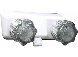 Lasalle Bristol - Utopia 4in White Shower Valve  Smoked Handles Made In Usa 5 Year Warranty - 20354RW21