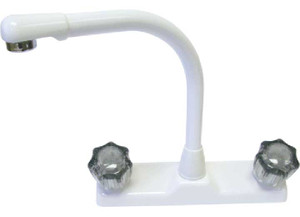 Lasalle Bristol - Utopia 8in Kitchen Faucet W/high Rise Spout White W/smoked Handles - 20380R147WABX