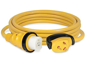 Park Power - 50a 125/250v Twist Lock To 30a 125v Rv Straight Blade 25 - 124ARV-25