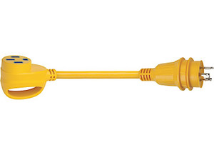 Park Power - Rv Generator Adapter 50a Locking Plug (3prong) To 30a Rv Connector - 173ARV