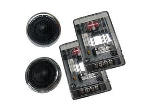 Massive Audio - 100 Watts Rms High Performance 25mm Chrome Silk Dome Tweeters - CT1X