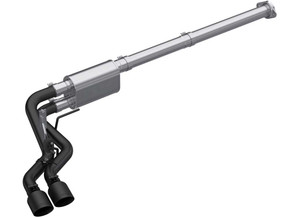 MBRP - 21c F150 3in Catback Exhaust 2.5in Dual Preaxle Black As (race Profile) - S5217BLK