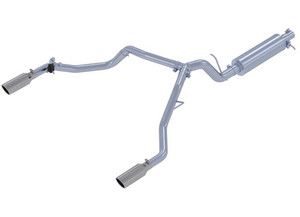 MBRP - 19c Ranger Ecoboost 2.3l T304 Ss 3 In Cat Back 2.5 In Dual Split Rear Exit - S5223304