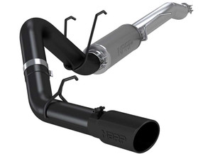 MBRP - 1722 F250/350 6.2l Super/crew Cab 4in Resonator Back Exhaust Single Side Black - S5247BLK