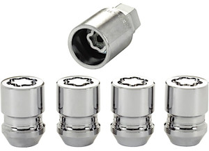 McGard - Wheel Lock Set M12x1.25 Nut Cone Seat Dual 19mm & 21mm Hex 1.28 In Oal Chrome - 24154