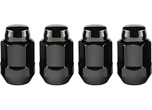 McGard - Hex Lug Nut M12x1.5 Cone Seat Bulge 3/4 Hex 1.45 In Oal Black (4 Pk) - 64015