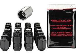 McGard - 6 Lug Hex Install Kit M12x1.5 Cone Seat W/wheel Lks 13/16 Hex 1.5 In Oal Black - 84658