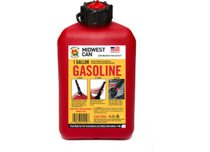 Midwest Can - 1 Gallon Auto Shut Off Gasoline Can - 1210