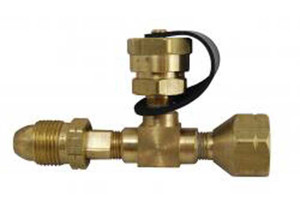 Marshall Excelsior - Propane Adapter Fitting Pol X F Pol X 1in20 M W/valve & Oring  Tee Pkgd - ME415P