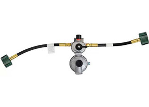 Marshall Excelsior - 2 Stage Excelaflo Auto Changeover Regulator 1/4in Inv X 3/8in Fnpt 15in Hose - MEGR-253P-PT15