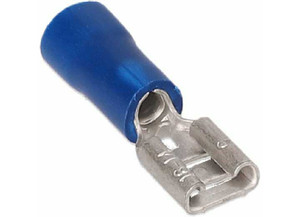 Metra - Blue Vinyl Female Quick Disconnect 1614 Gauge .187 - BVFD187