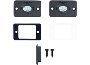 Metra - 1.5 X 3 Inch Blue Flush Mount Auxiliary Accent Lighting Pod - HE-FMTL1B