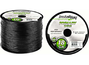 Metra - Primary Wire 18 Gauge Black Coil Of 1000 Feet - PWBK181000