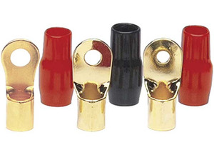 Metra - 8 Awg 5/16in Gold Ring Terminals  Mid Series  20pk - R8516RT