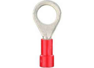 Metra - Red Vinyl Ring Terminal 2218 Gauge #14 Package Of 100 - RVRT14