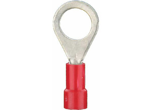 Metra - Red Vinyl Ring Terminal 8 Gauge 5/16 Inch Package Of 25 - RVRT8516