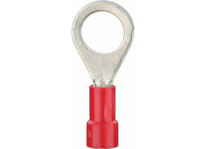 Metra - Red Vinyl Ring Terminal 8 Gauge #8 Package Of 25 - RVRT88