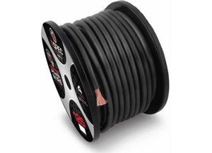 Metra - 1/0 Awg 50ft Matte Black Ofc Power Wire  V10 Series - V10GW-1050