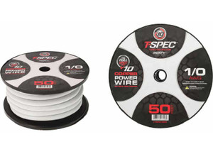 Metra - 10 Awg 50ft Matte Pearl Ofc Power Wire  V10 Series - V10PW-1050