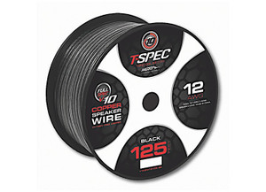 Metra - 12 Awg 125 Ft Black Ofc Speaker Wire  V10 Series - V10SW12125-BK