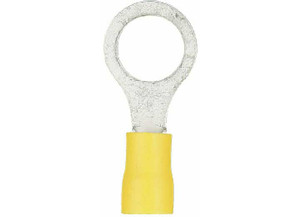 Metra - Yellow Vinyl Ring Terminal 4 Gauge 5/16 Inch Package Of 25 - YVRT4516