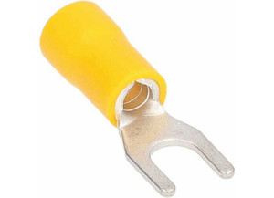 Metra - Yellow Vinyl Spade Terminal 1210 Gauge #10 Package Of 100 - YVST10