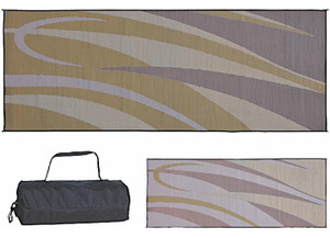 MG Innovative - Graphic Mat 8' X 20' Brown/gold With Carry Bag. - GC7