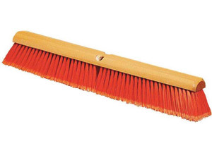 Meyer Shop Supplies - 4501424  Flagged Bristle Hardwood Push Broom Head (handle Sold Seperately) 24in  Orange - 4501424