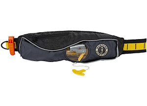 Mustang Survival - Fluid 2.0 Belt Pack Universal Adult Black  Gray - MD4016-806
