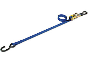 Macs Custom Tie Downs - Ratchet Strap Blue 1in X 12ft With S Hooks - 112112