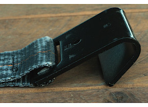 Macs Custom Tie Downs - Ratchet Strap Blue 2in X 16ft Sewn Fixed End With Flat Hooks - 122316