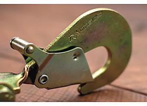 Macs Custom Tie Downs - Ratchet Strap Red 2in X 8ft With Direct Hook Ratchet And Twisted Snap Hook - 123009