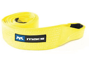 Macs Custom Tie Downs - Recovery Strap Yellow 2in X 20ft (17000 Lbs) - 128020