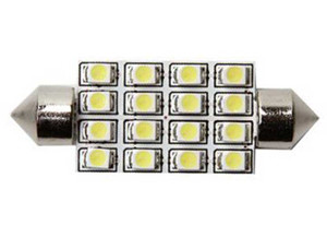 Mtq - Bulb 16led White (1) 10x41mm - 6730