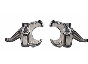 Maxtrac Suspension - 7587 C10 Front Steel 2.5in Lowering Spindles(1in Rotors) - 101125L