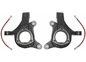 Maxtrac Suspension - 0714 Escal/tahoe/yukon/silv/sierra 1500 2wd Front Steel 3in Lift Spindles W/ext Brake Lines(pair) - 701330BL