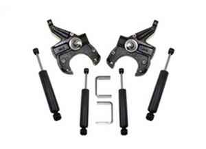 Maxtrac Suspension - 7586 C10 2wd 2.5/5in Lowering Kit W/o Front Shocks(1in Thick Rotors) - KS331135L