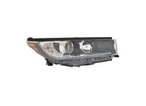 Maxzone - Ty Rh Headlight Assy; Se; W/o Smoked Chrome; W/black Accent; W/led Drl Highlander 1718 - 312-11ASR-ASN2