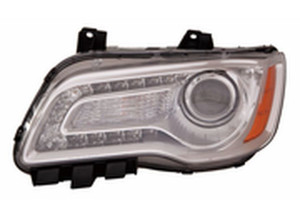 Maxzone - Capa Cr 300 1114 Headlight Assy Halogen Chrome Bezel Lh - 333-1193L-AC