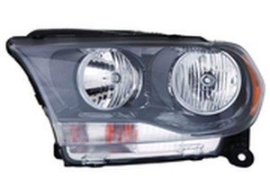 Maxzone - Capa Dg Durango 1113 Headlight Assy Halogen Black Trim Lh - 334-1132L-AC2