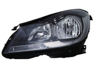 Maxzone - Capa Mbz C Class Cpe 1215 Headlight Assy Halogen Black W/o Cl Lh - 340-1135L-AC2