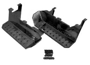 Rugged Ridge - Side Steps Pair Semi Gloss Black 7686 Jeep Cj - 11139.02