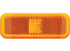 Optronics - Mark Light Rect 2wire Amber Poly - MC44ABP