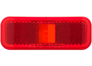 Optronics - Mark Light Rect 2wire Red Poly - MC44RBP